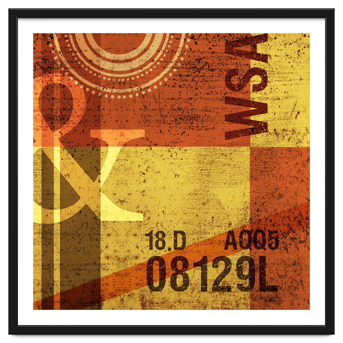 Abstract Industrial Yellow