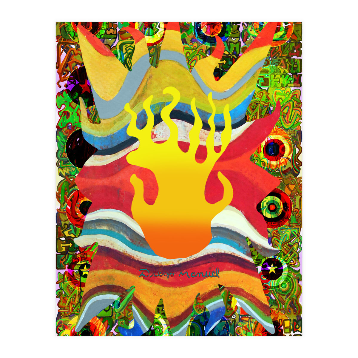 Fuego Y Graffiti 7 (Print Only)