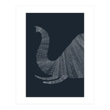 Elephant Blue Poster (Print Only) thumbnail