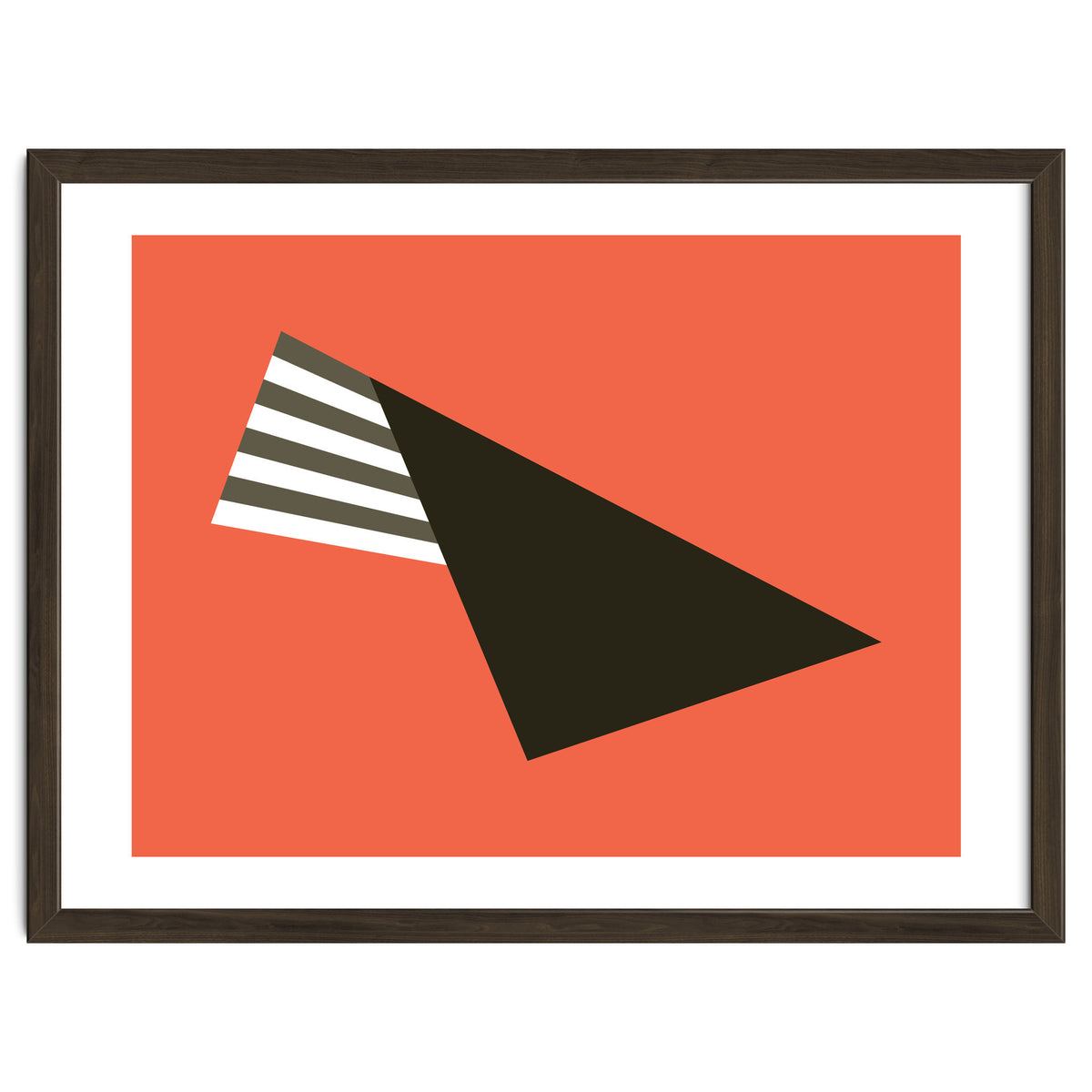 Geometric Shapes No. 75 - pink & stripes