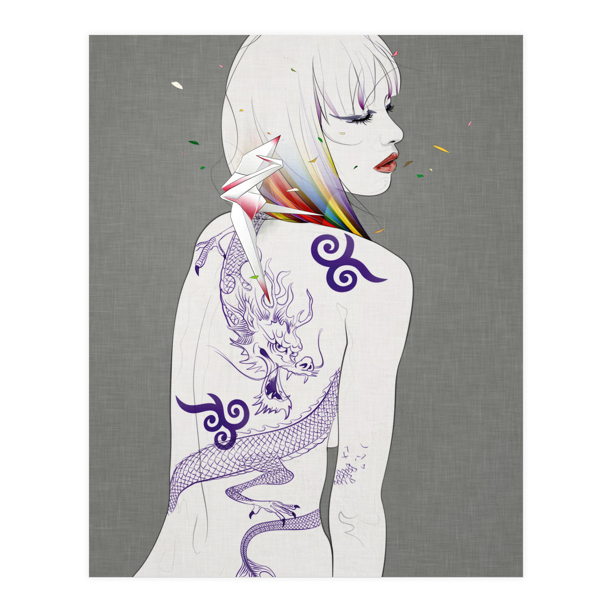 Prayer Of The Dragon Rider Outside (Print Only)