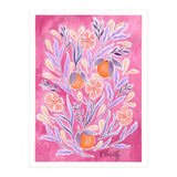 Wild Orange Floral | Pink & Purple (Print Only) thumbnail