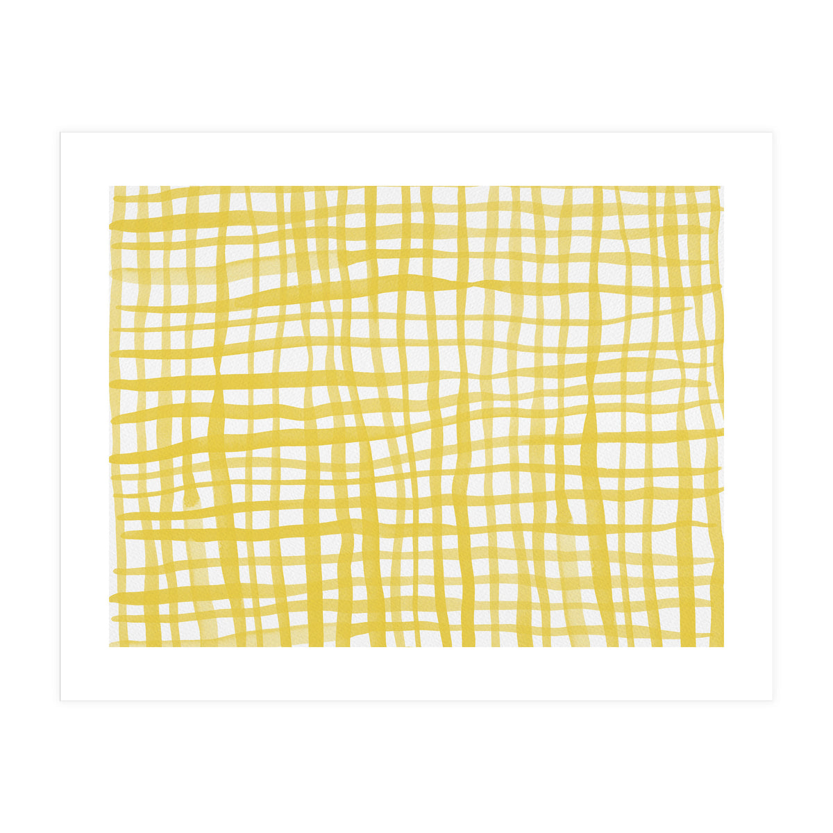 Yellow Gingham (Print Only)