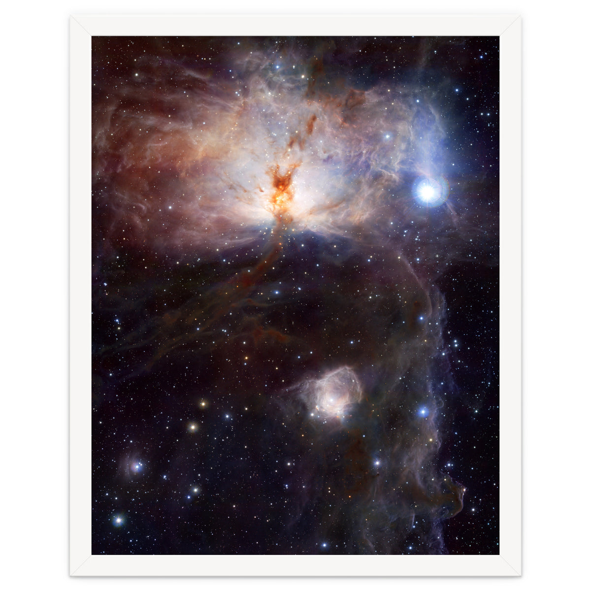 The Hidden Fires of the Flame Nebula