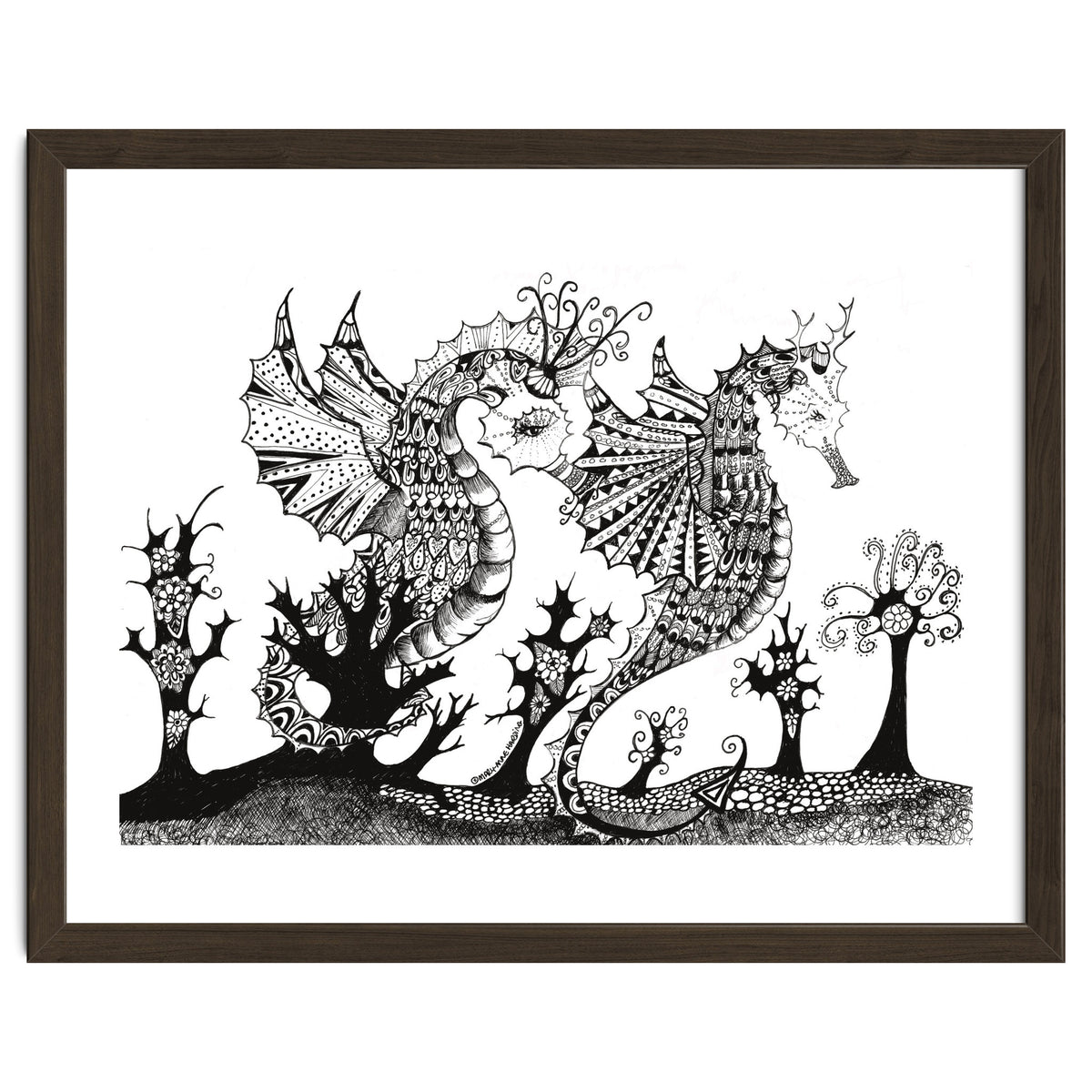 Seahorse Dragons Mystical Home