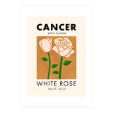 Cancer Birth Flower White Rose (Print Only) thumbnail