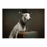 Whippet with His Suitcase (Print Only) thumbnail