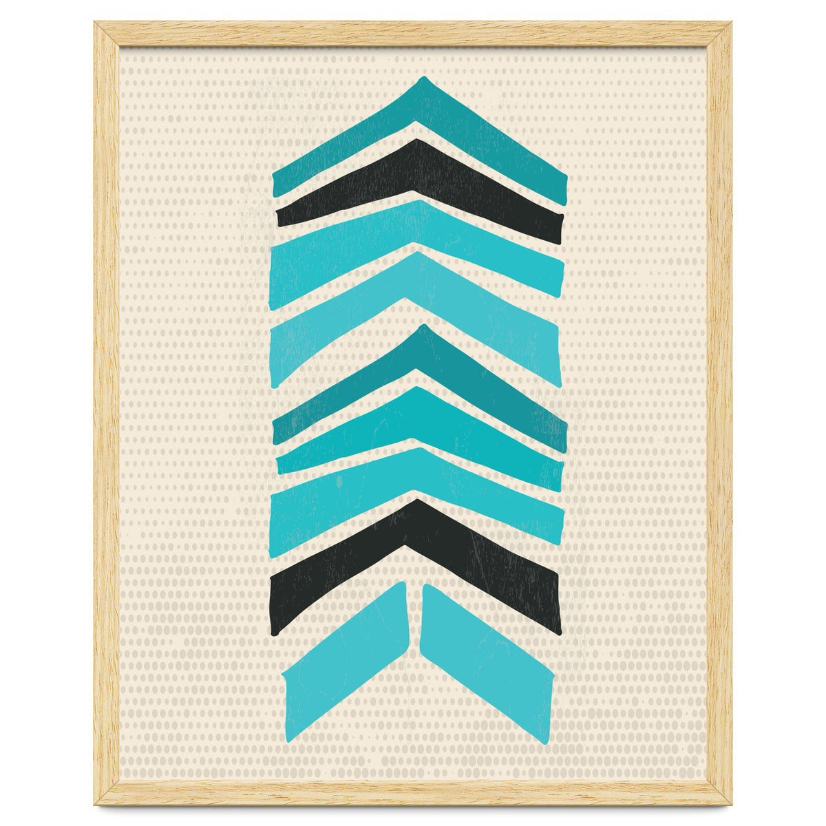Retro Chevron Print Blue Variation