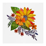 Watercolor and ink Sunflower (Print Only) thumbnail