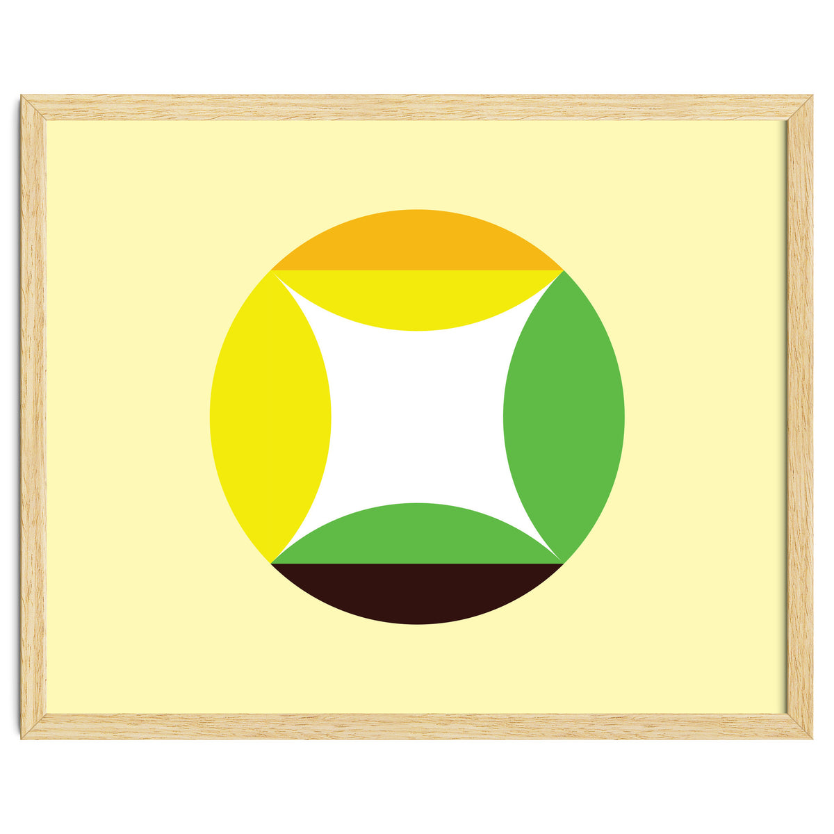 Geometric Shapes No. 21 - yellow, green & orange
