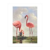 Fishing With Flamingos (Print Only) thumbnail