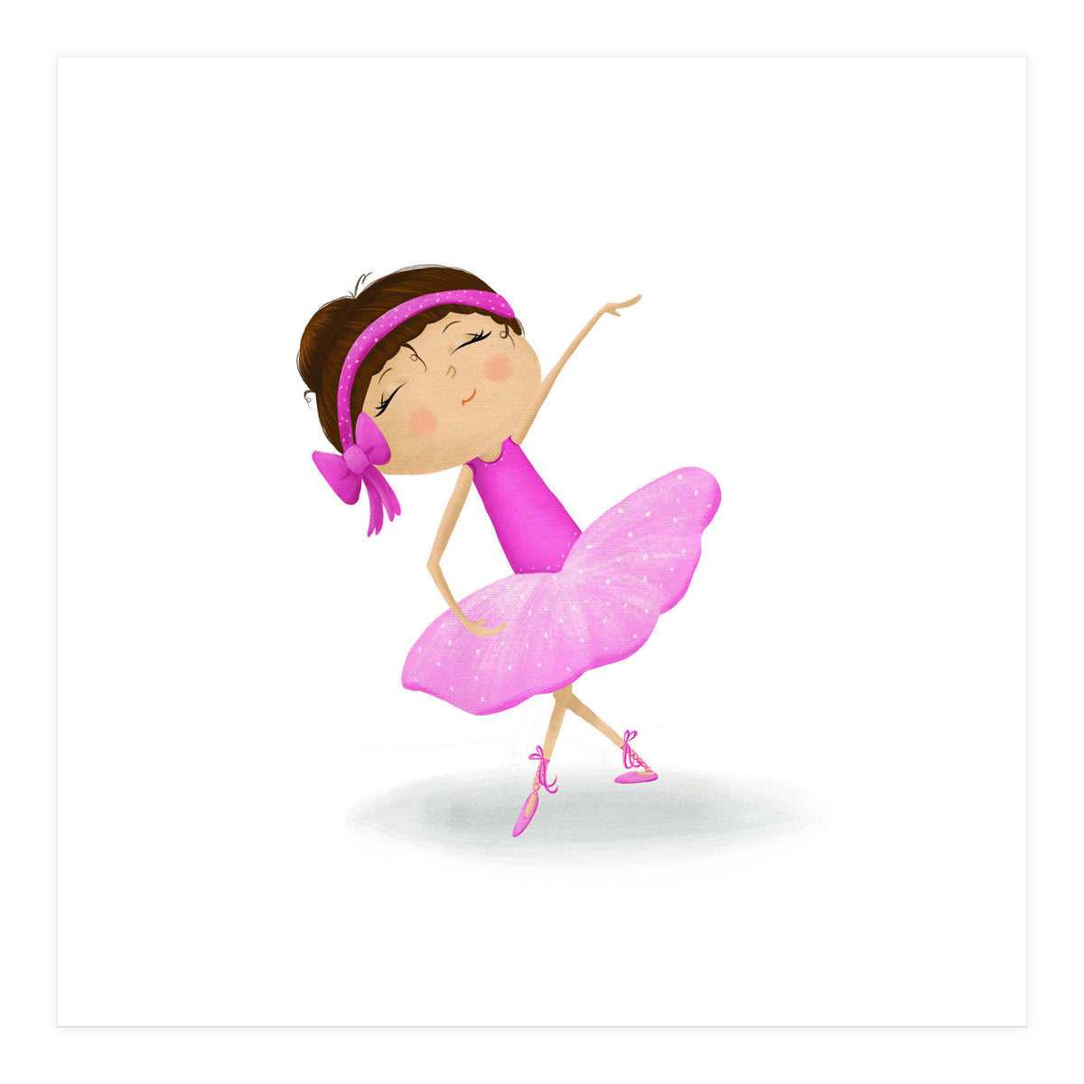 Adorable Ballerina Nursery Print (Print Only)