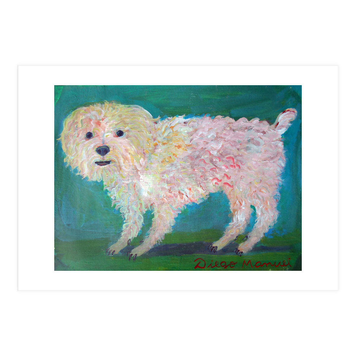 Caniche Blanco De Diego Manuel Rodriguez (Print Only)