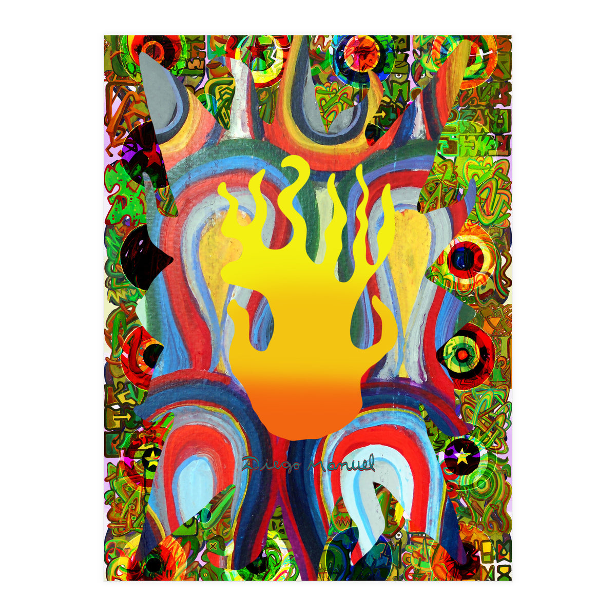 Fuego Y Graffiti 11 (Print Only)