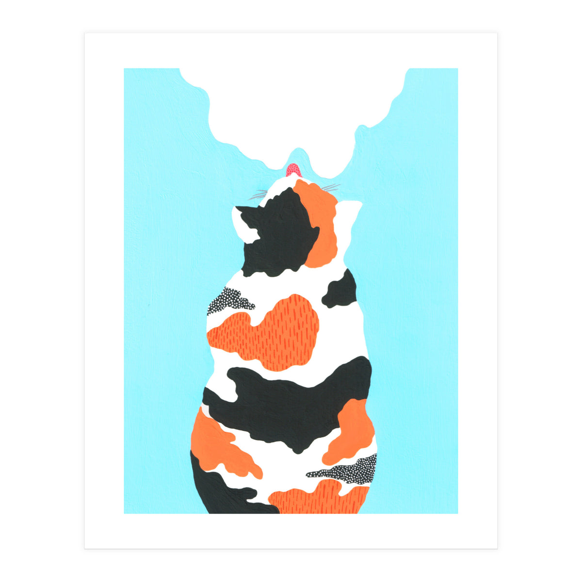 Tri Colored Calico Cat (Print Only)