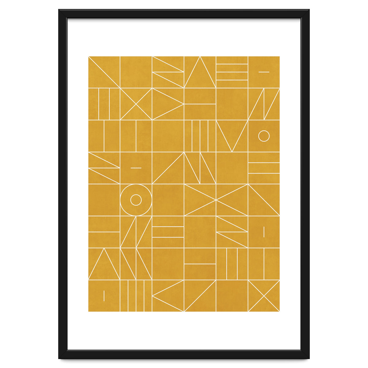 My Favorite Geometric Patterns No.4 - Mustard Yellow