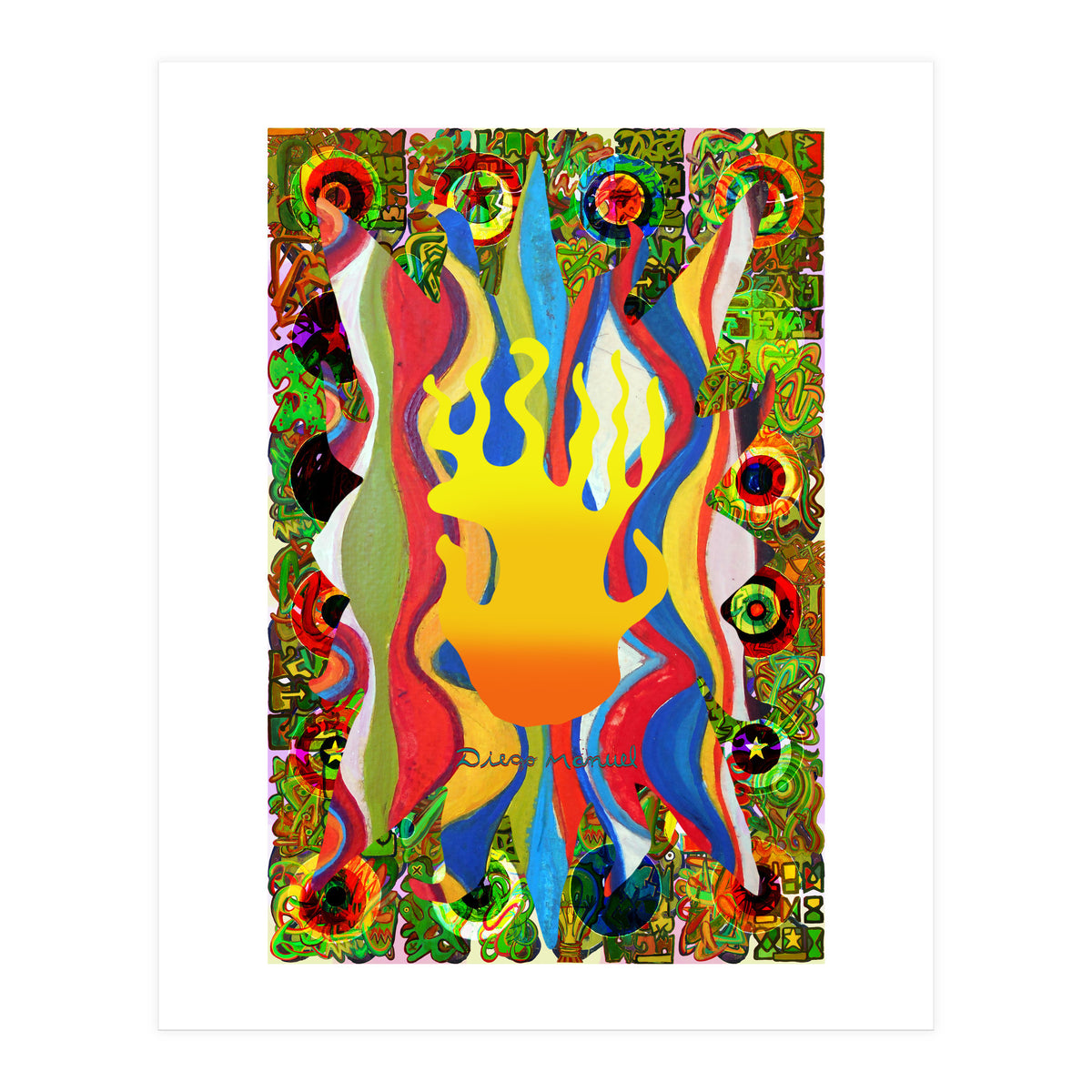 Fuego Y Graffiti 10 (Print Only)