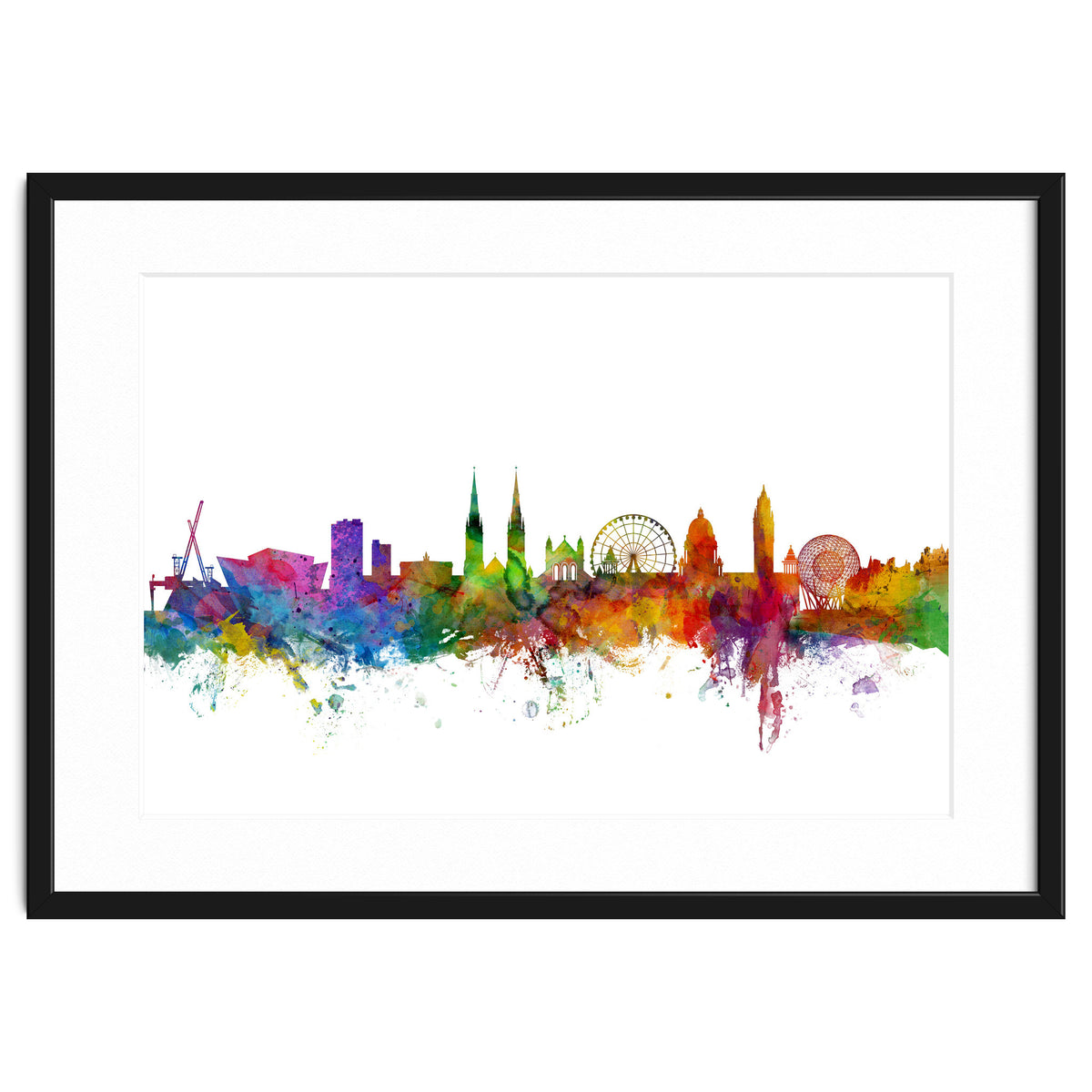 Belfast Northern Ireland Skyline