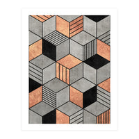 Concrete and Copper Cubes 2 (Print Only)