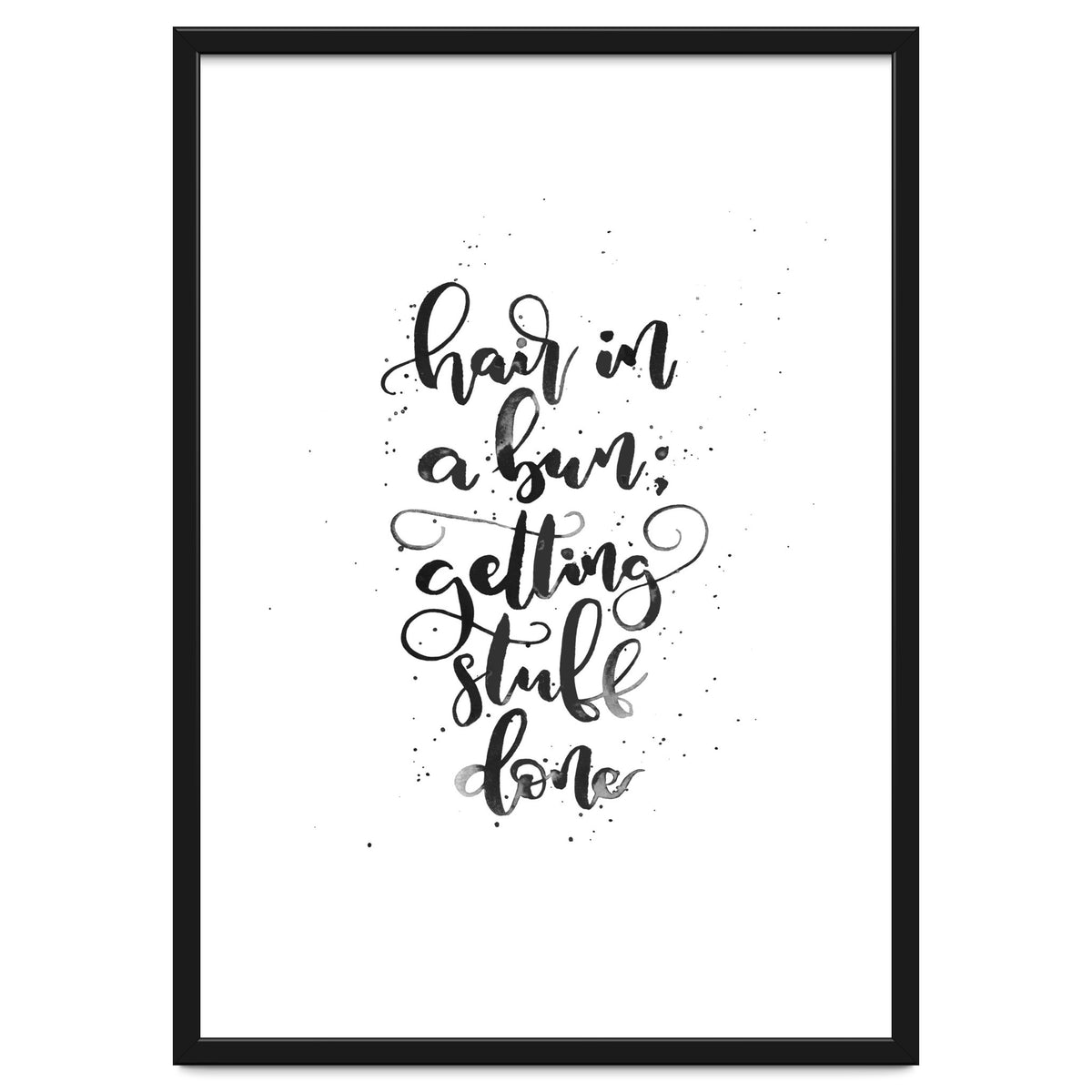 Hair In A Bun Getting Stuff Done