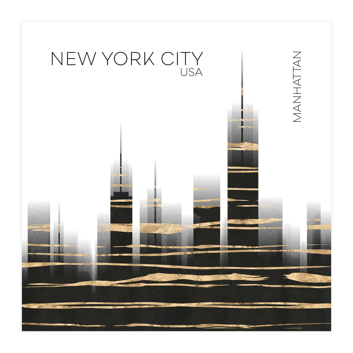 Urban Art NYC Skyline (Print Only)