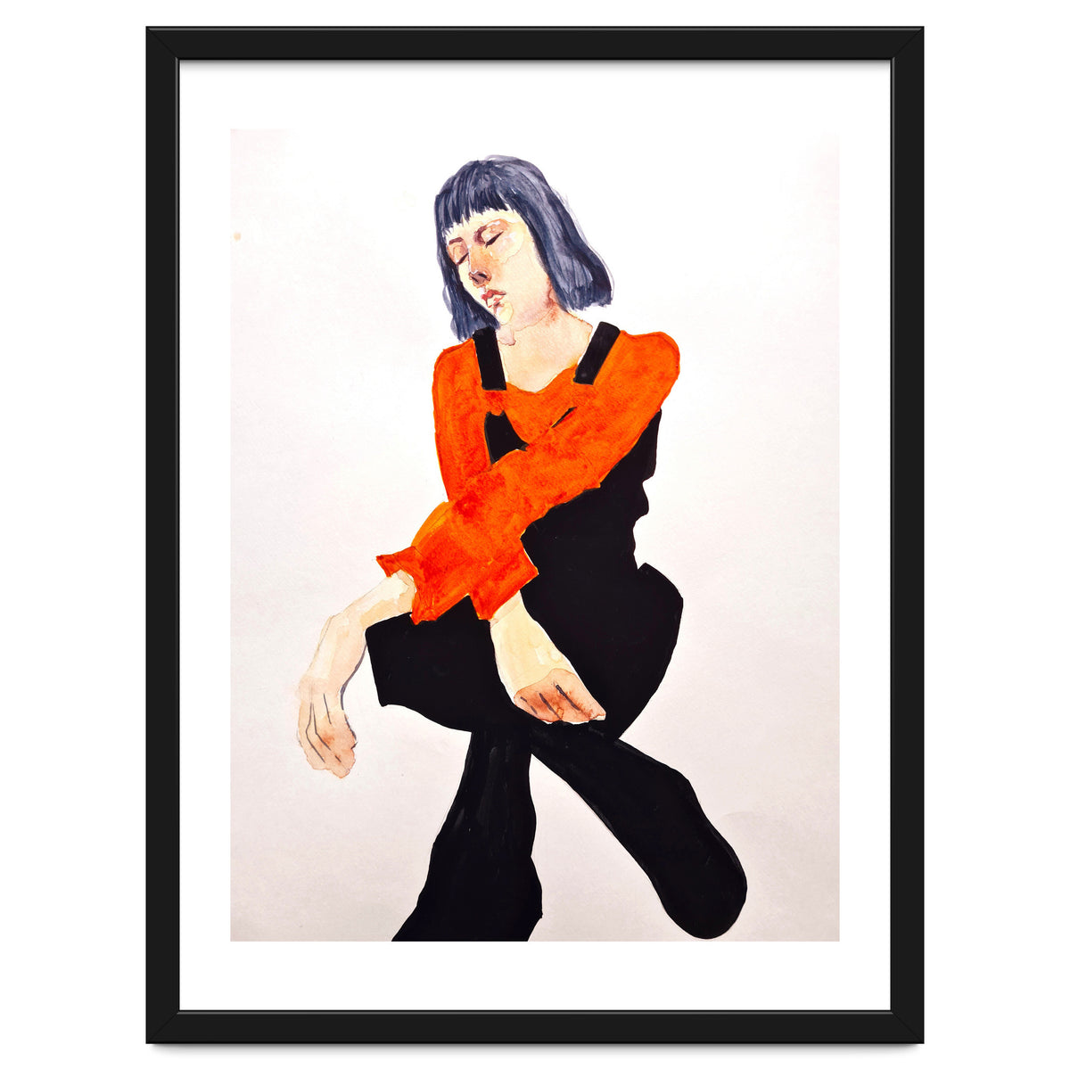 Untitled #60 - Woman in organge and black