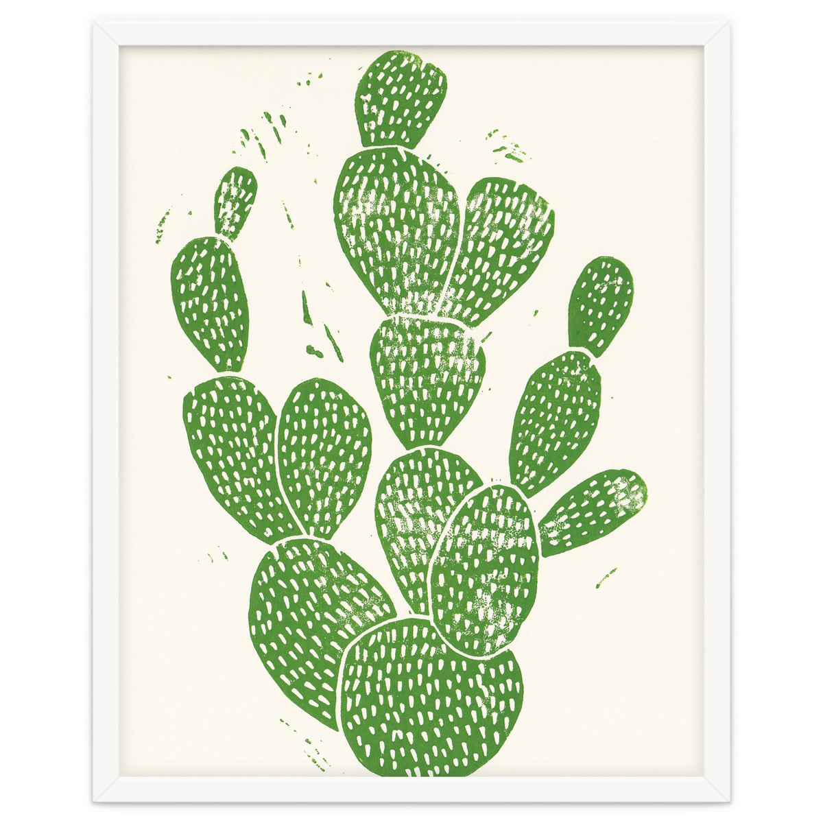 Linocut Cacti #1