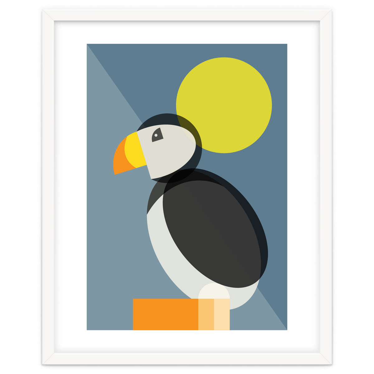 Mid Century Geometric Puffin