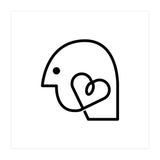 Head Heart_White (Print Only) thumbnail