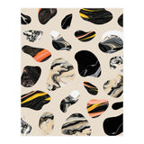 Marble Jelly Beans, Abstract Shapes Nature Eclectic Textures, Precious Stones Agate Dark Mystery (Print Only) thumbnail