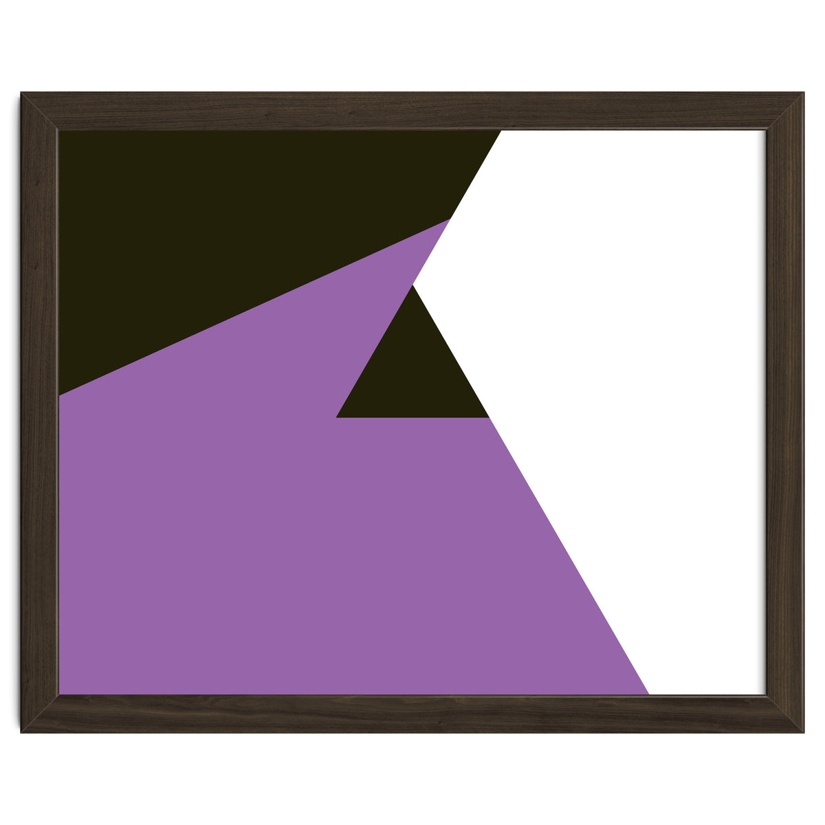 Geometric Shapes No. 80 - purple, black & white