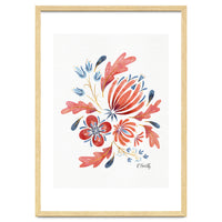 Protea Floral | Coral