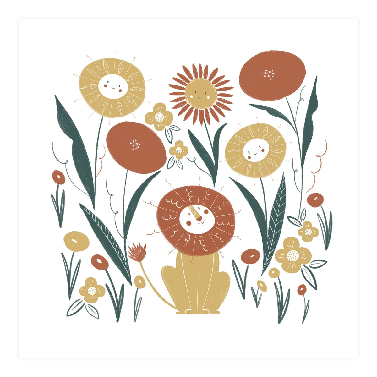 Lion & Friends (Print Only)