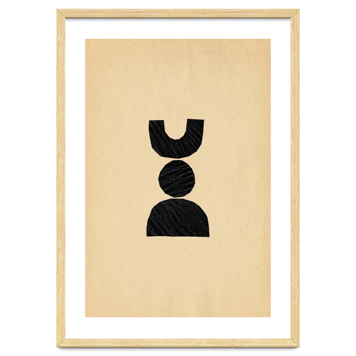 Abstract balancing shapes