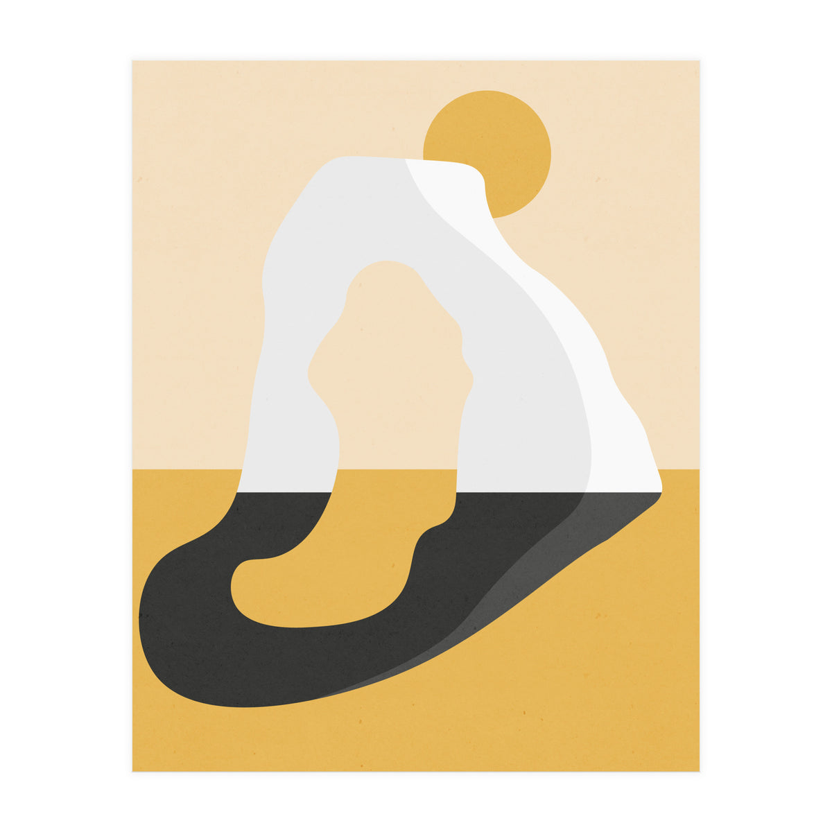 Abstract Arch - Golden Desert (Print Only)