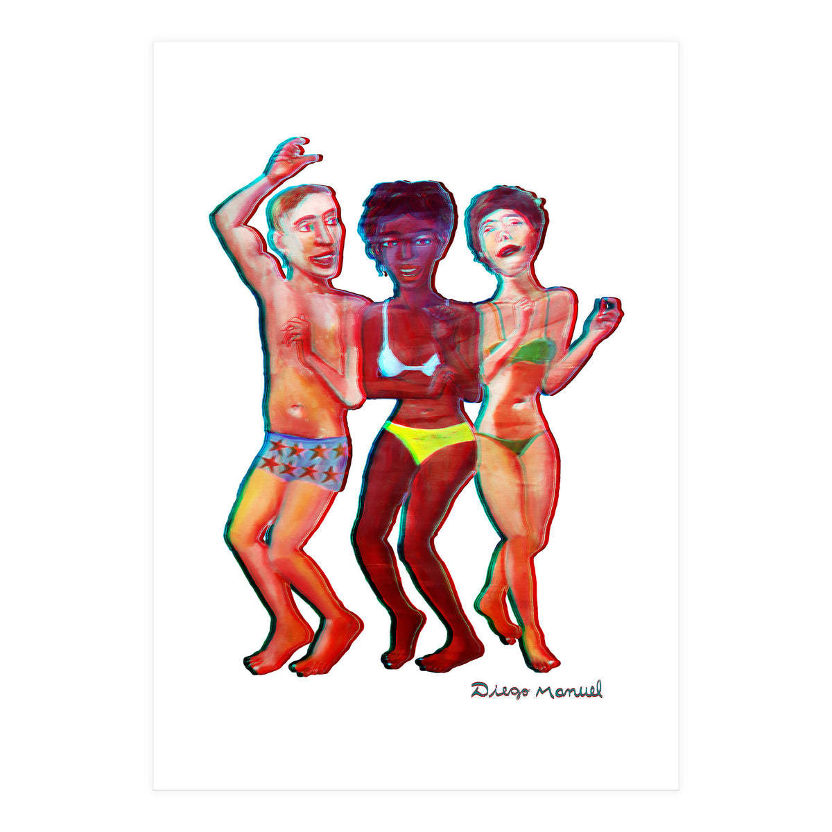 Beach Party 3d 4 (Print Only)