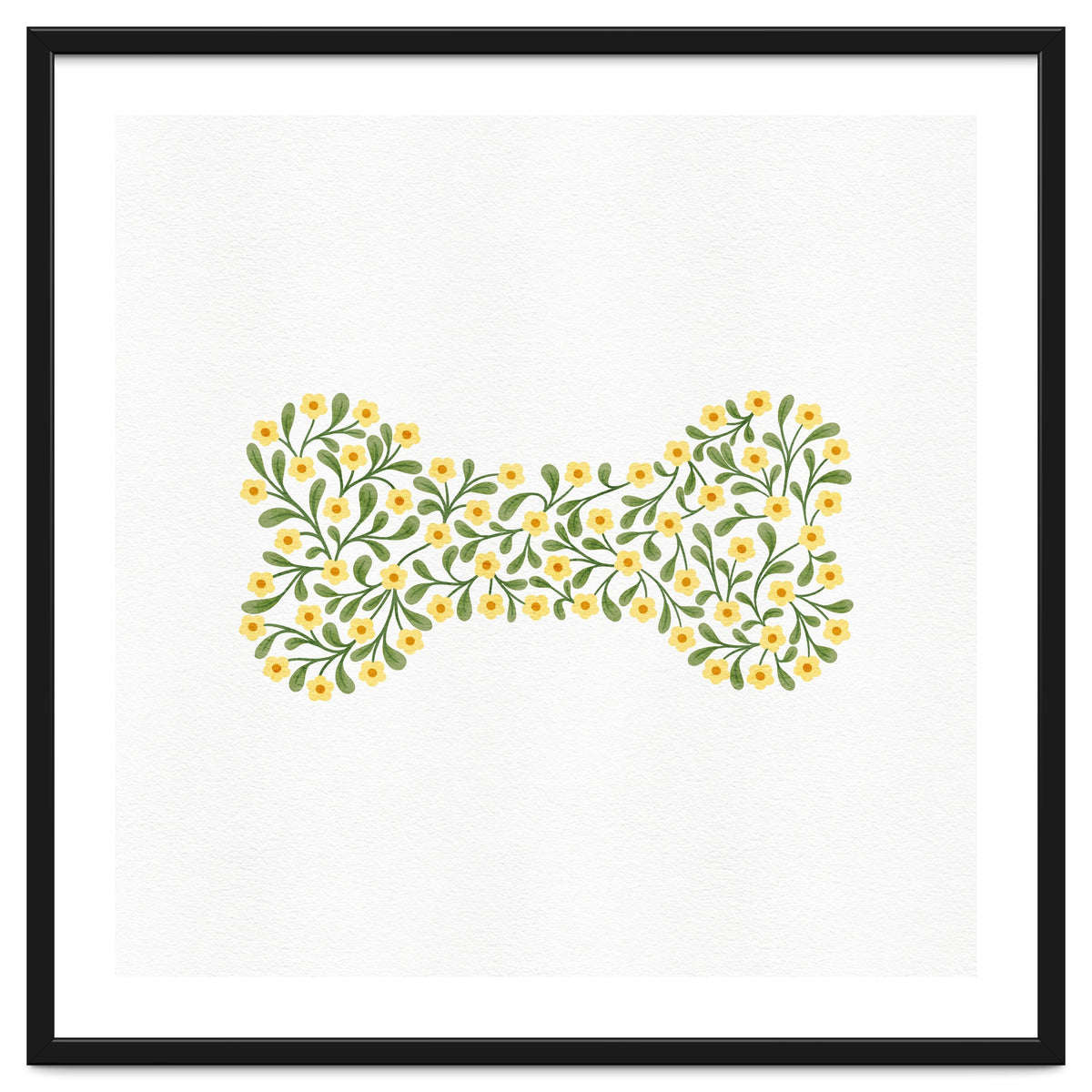 Floral Dog Bone