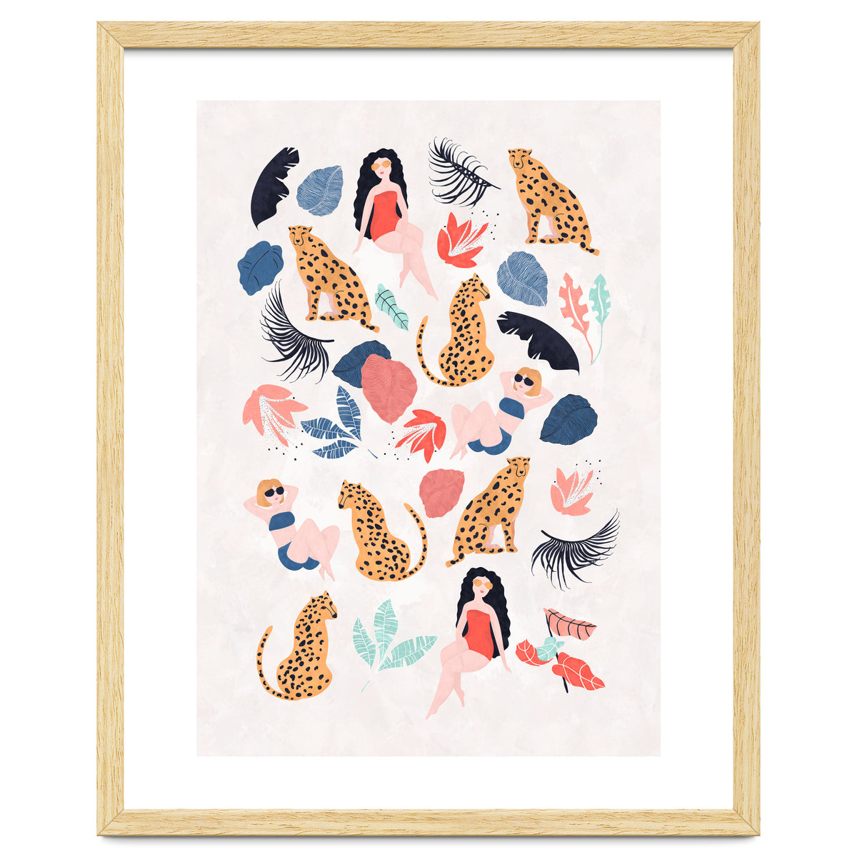 Tropical Girls And Cheetah