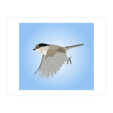 Willow Tit Bird Low Poly Art (Print Only) thumbnail