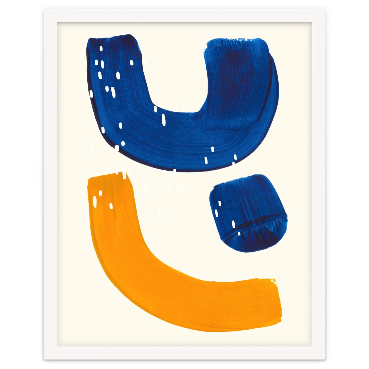 Blue Umbrella For A Yellow Banana