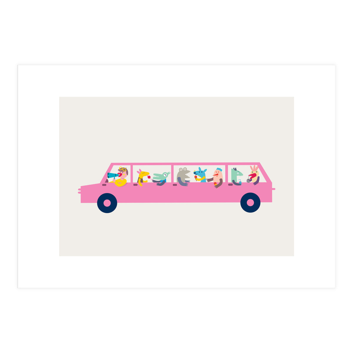 Pink Car (Print Only)
