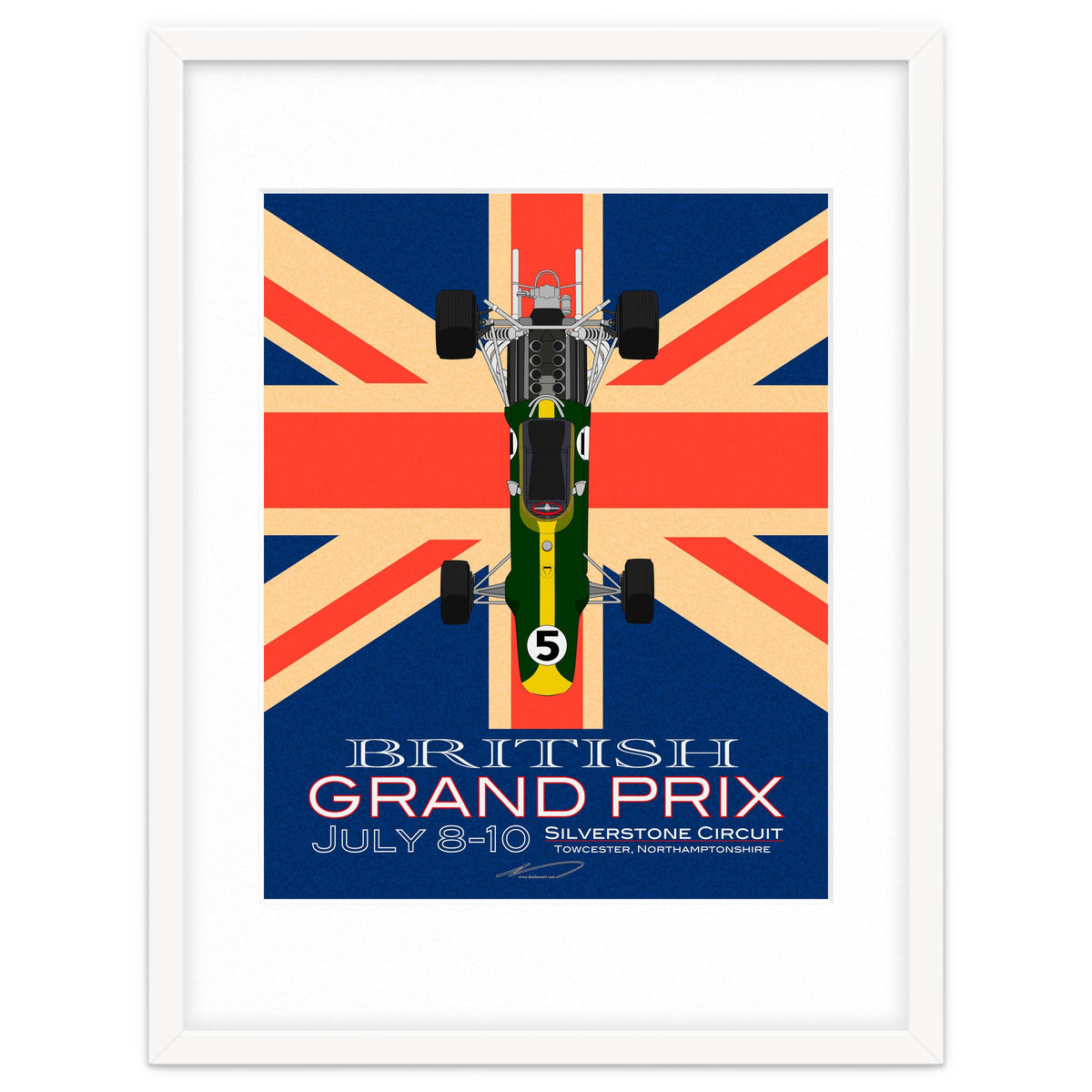 British Grand Prix poster