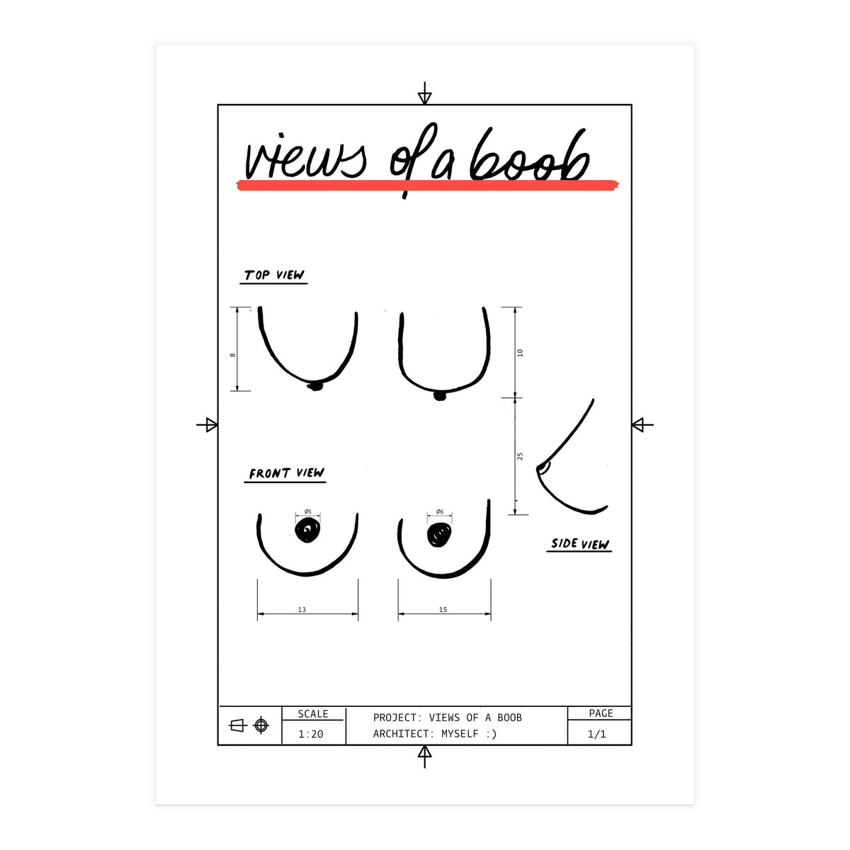 Views of a boob (Print Only)