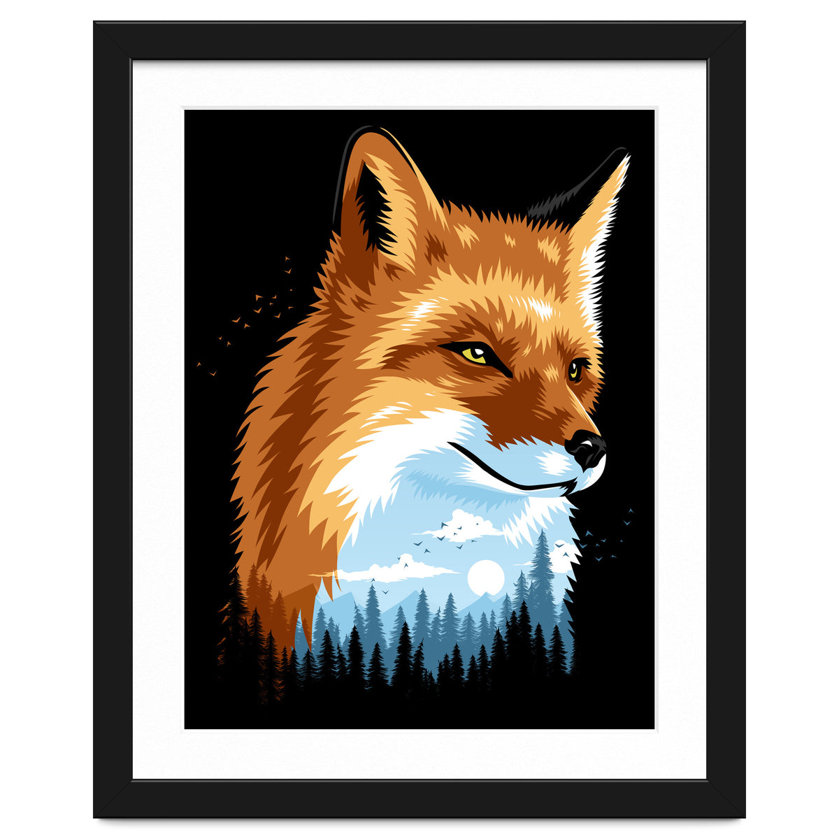 Fox Colors Forest