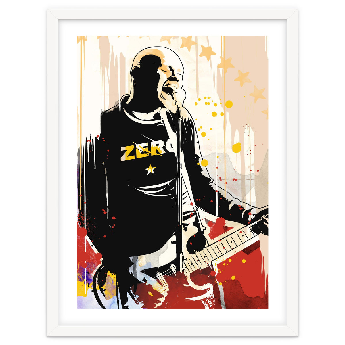 Billy Corgan pop art poster