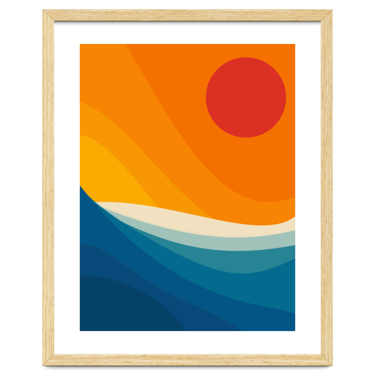 Abstract landscape art