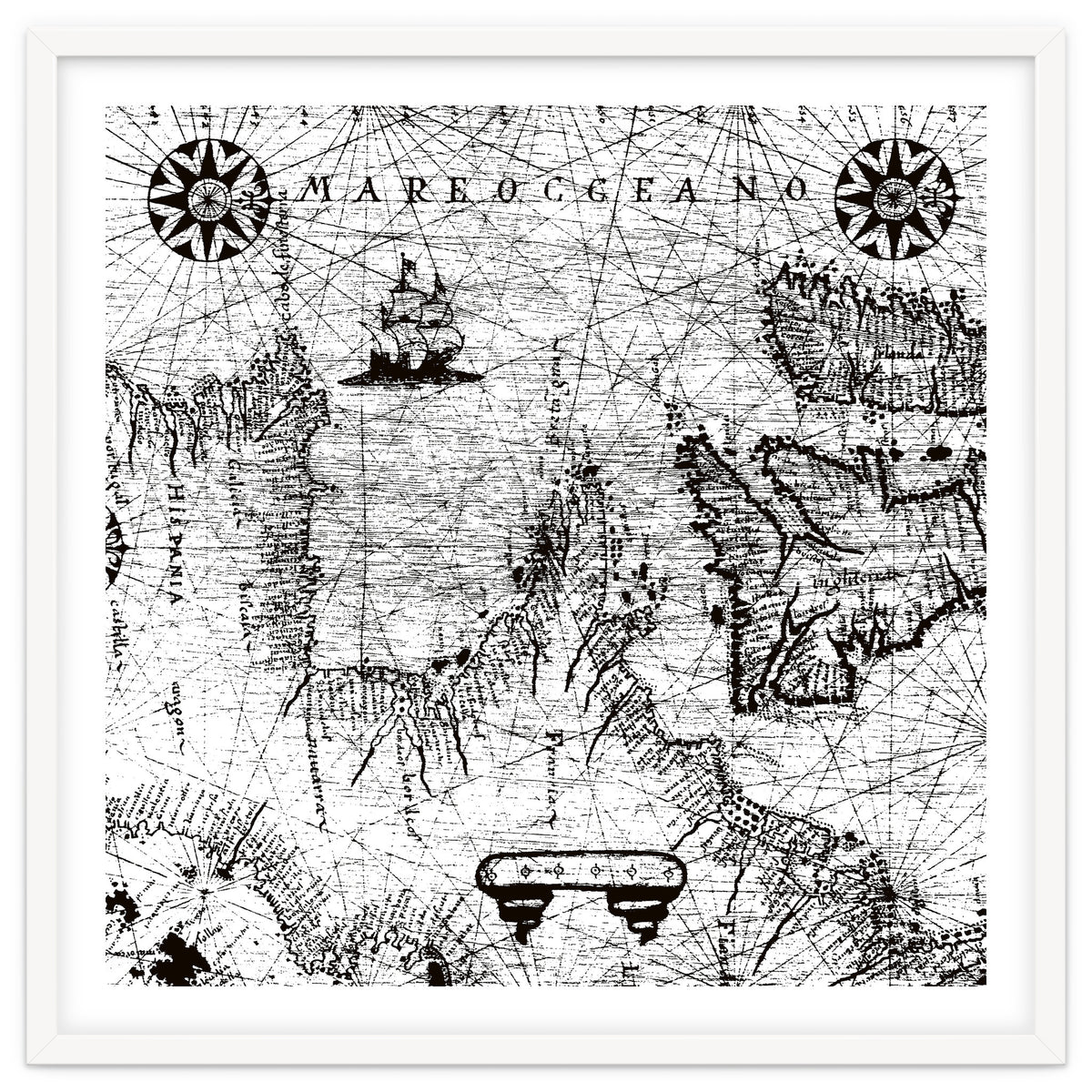 Antique Mercant Map
