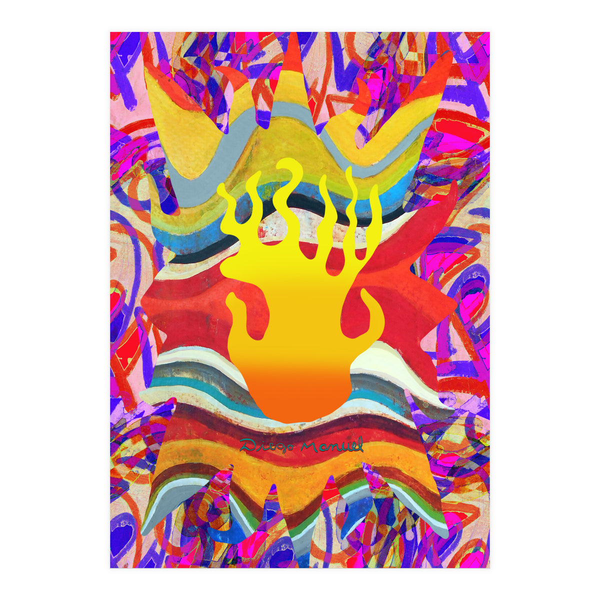 Fuego Y Graffiti 24 (Print Only)