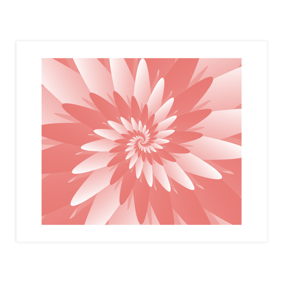 Flower Pattern Spiral  (Print Only)