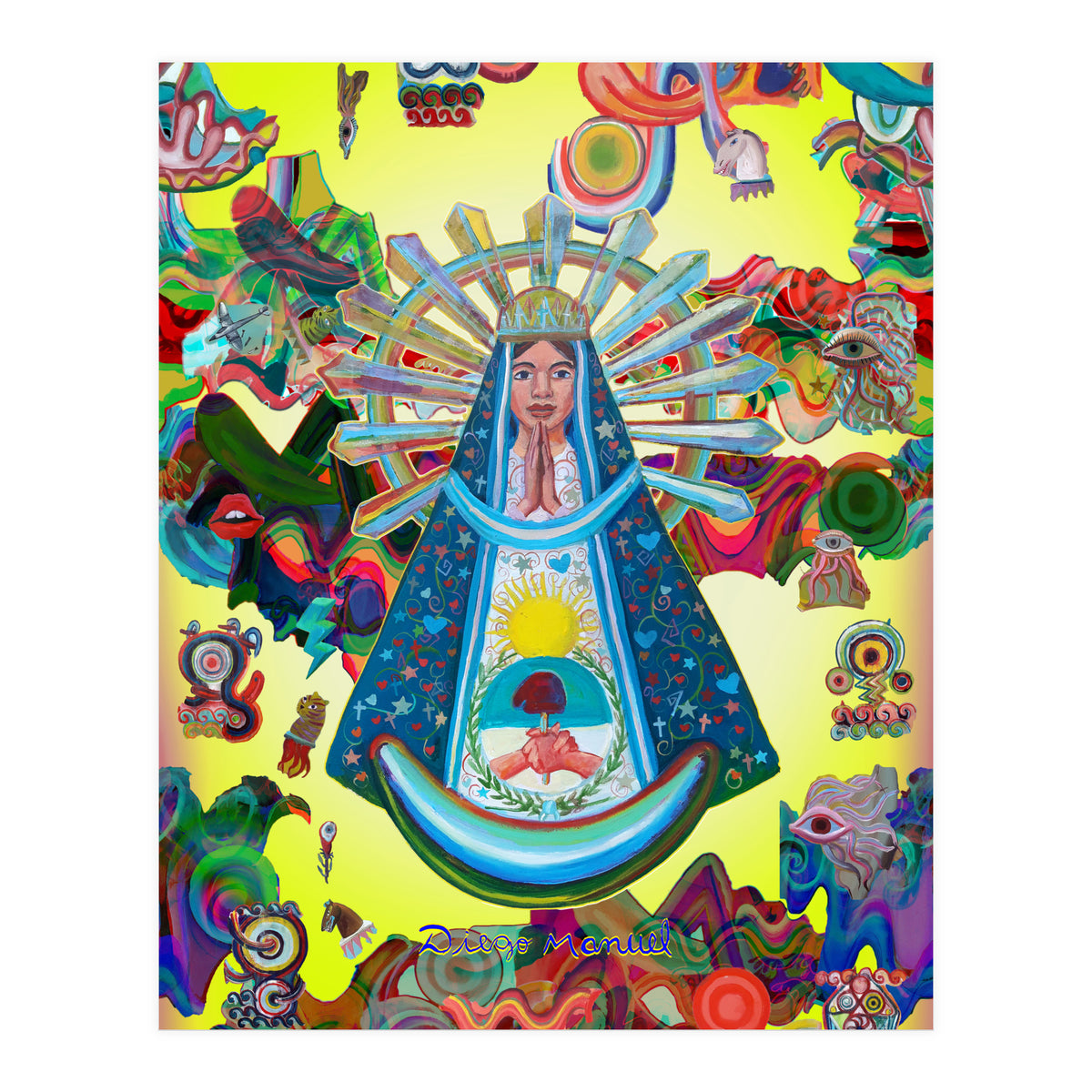 Virgen Y Graffiti 27 (Print Only)